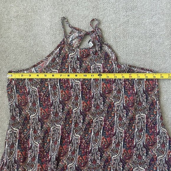 American Eagle Tank Top Womens Small Floral Tunic Pockets Casual Flowy Boho - Picture 7 of 9